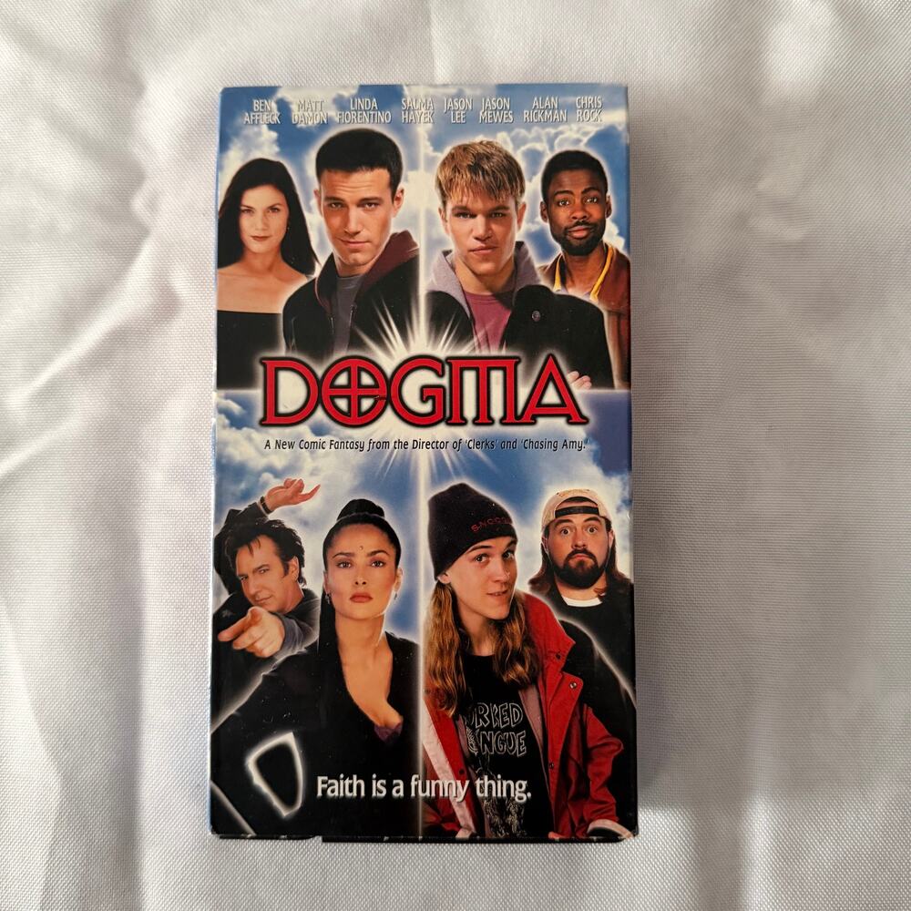 Dogma VHS Kevin Smith Ben Affleck Matt Damon Alan Rickman Chris Rock Comedy 1999